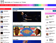 Tablet Screenshot of musiquesdumonde.fr